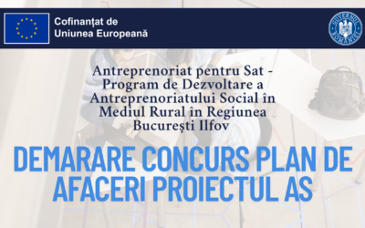 Demarare Concurs Plan de Afaceri Proiect AS